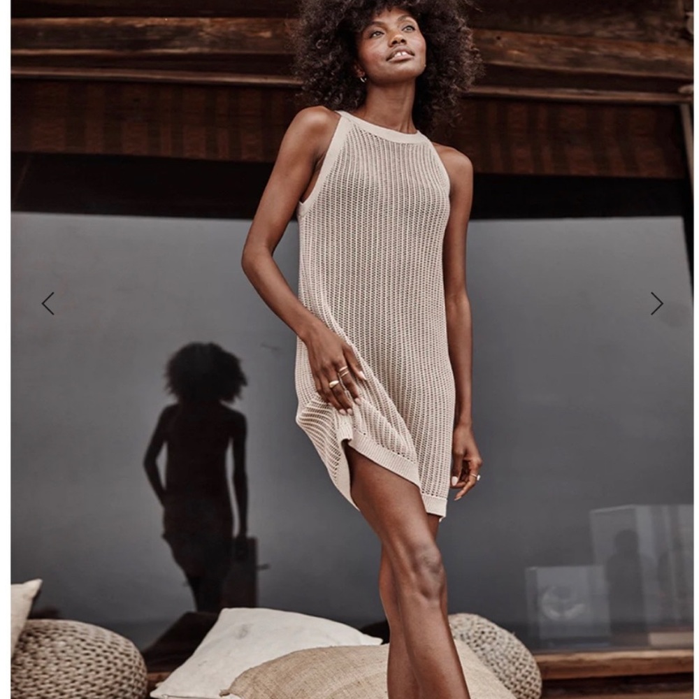 Summersalt Crochet High-Neck Dress